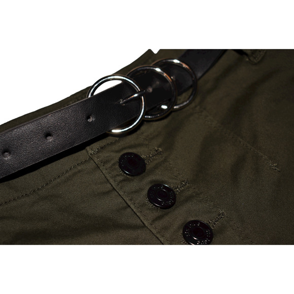 STS BLUE NEW $69 Camilla Belted Cropped Skinny Pant Olive Green Size 27 - Picture 3 of 3